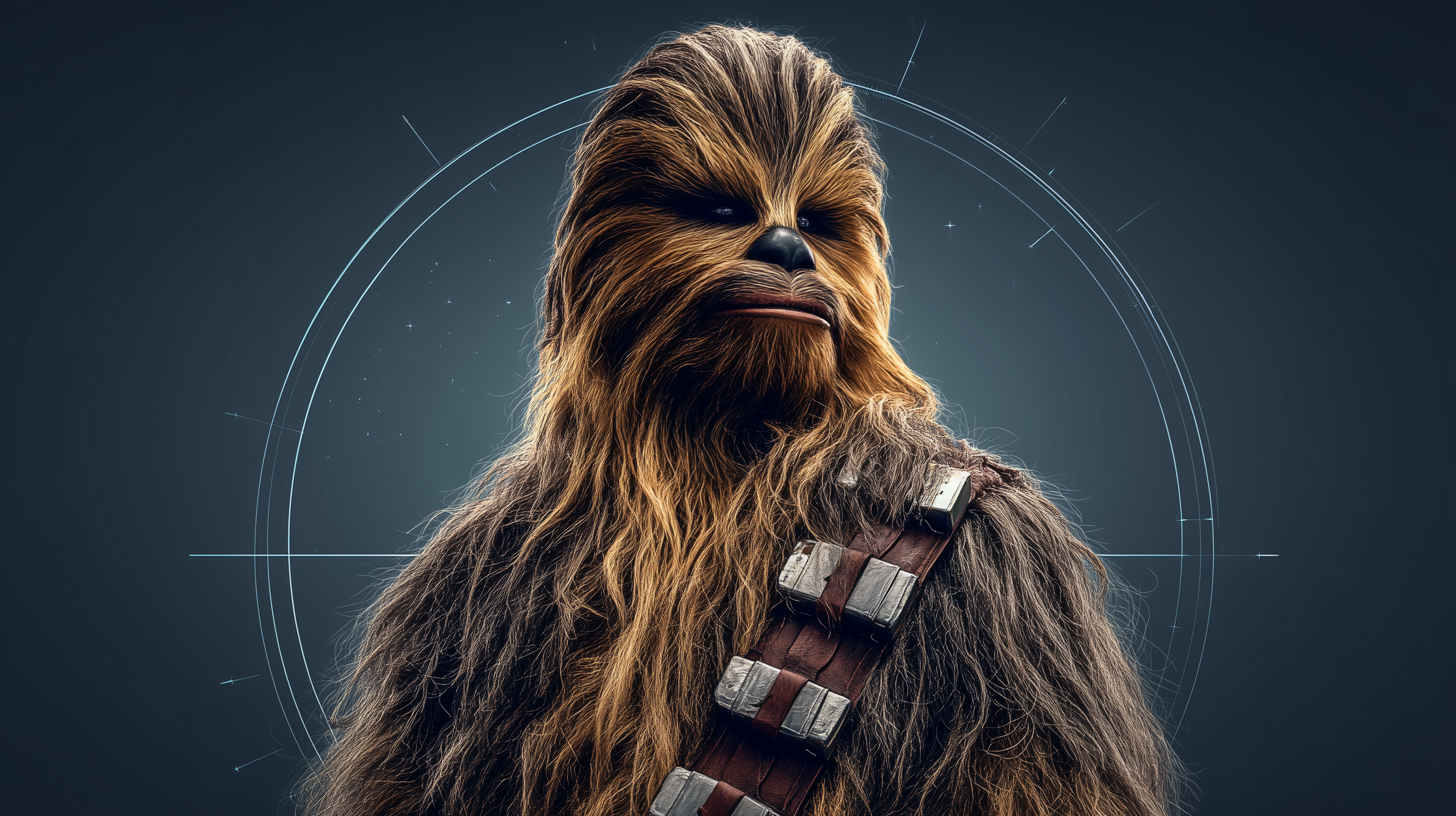 fond d'écran Chewbacca ultrawide 3440x1440 téléchargement gratuit