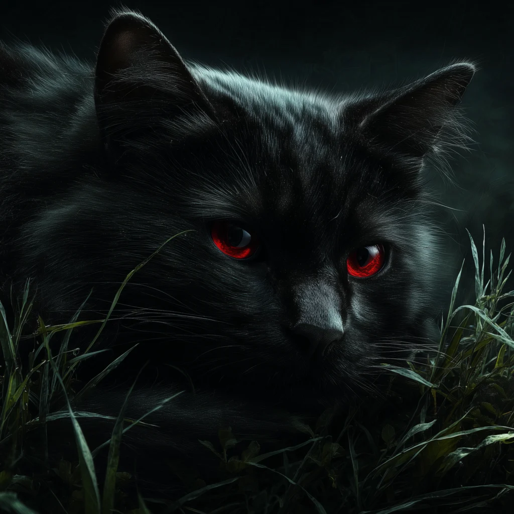 63 Zwarte kat Achtergrond 4K voor PC en mobiel gratis, image size:1024x1024