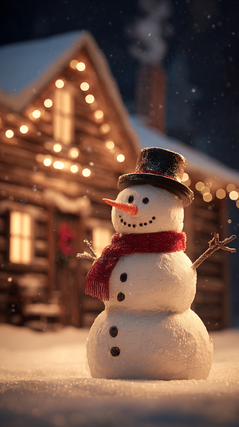 fond d'écran Bonhomme de neige iphone gratuit télécharger gratuit