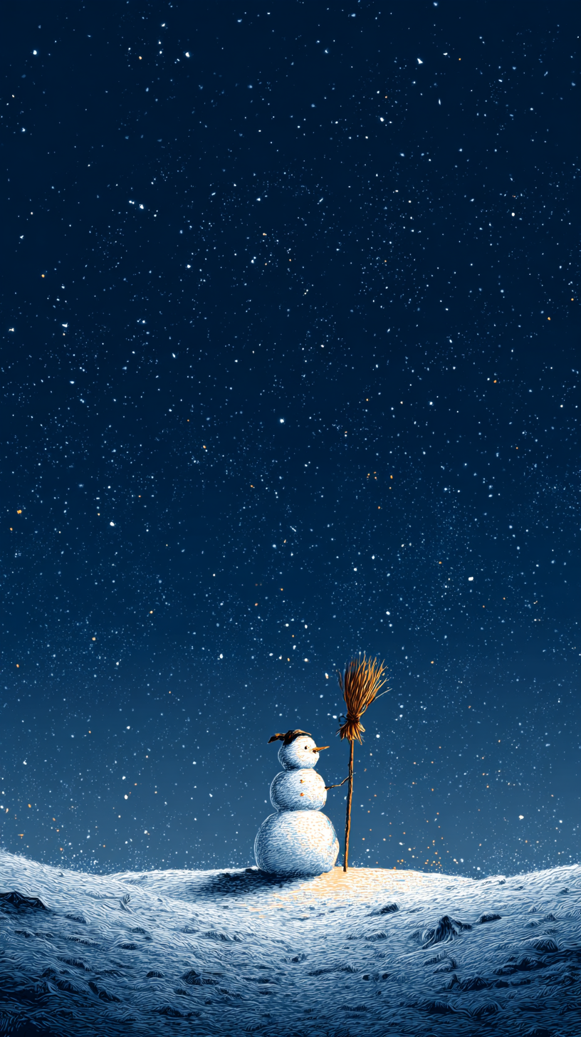 fond d'écran Bonhomme de neige téléphone Sony télécharger gratuit