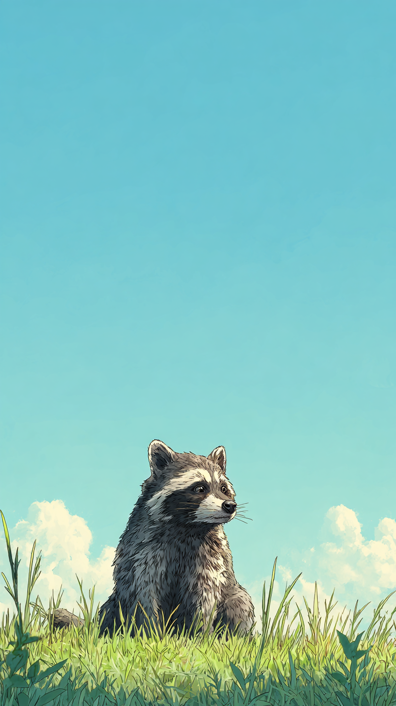 fond d'écran Raton laveur téléphone samsung gratuit android