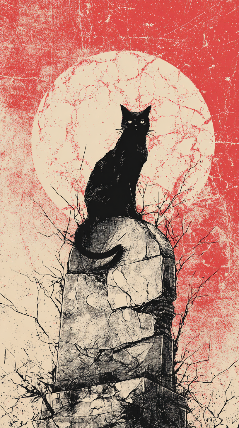 fond d'écran Chat noir gratuit pour tablette android télécharger haute qualité
