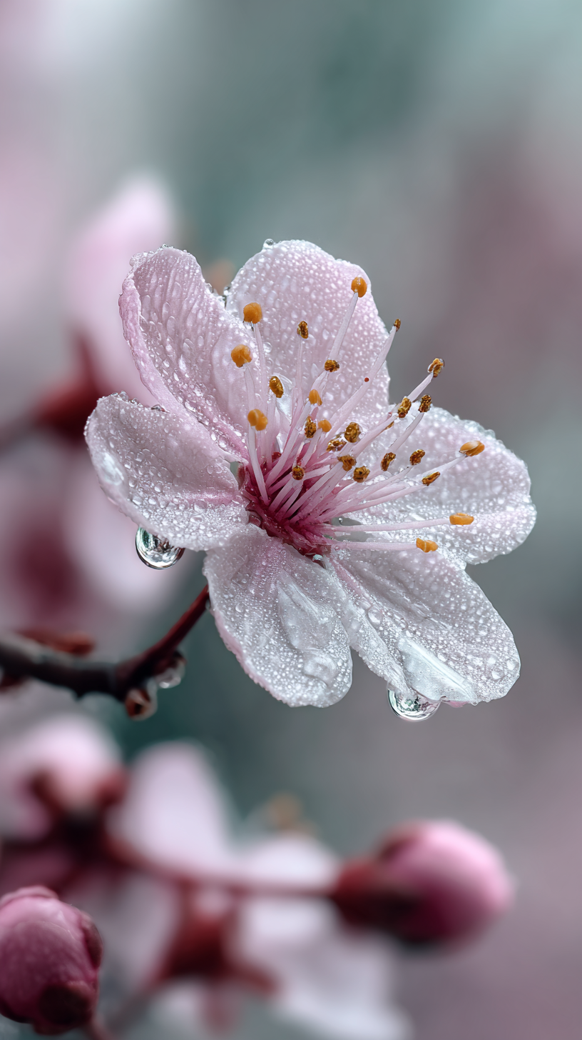 fond d'écran Fleur de cerisier xiaomi gratuit télécharger haute qualité