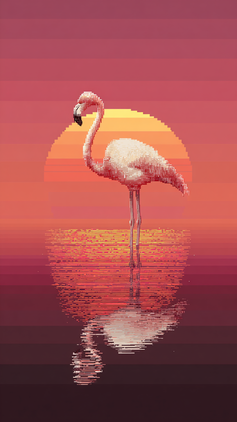 photo fond d'écran Flamant iphone télécharger gratuit