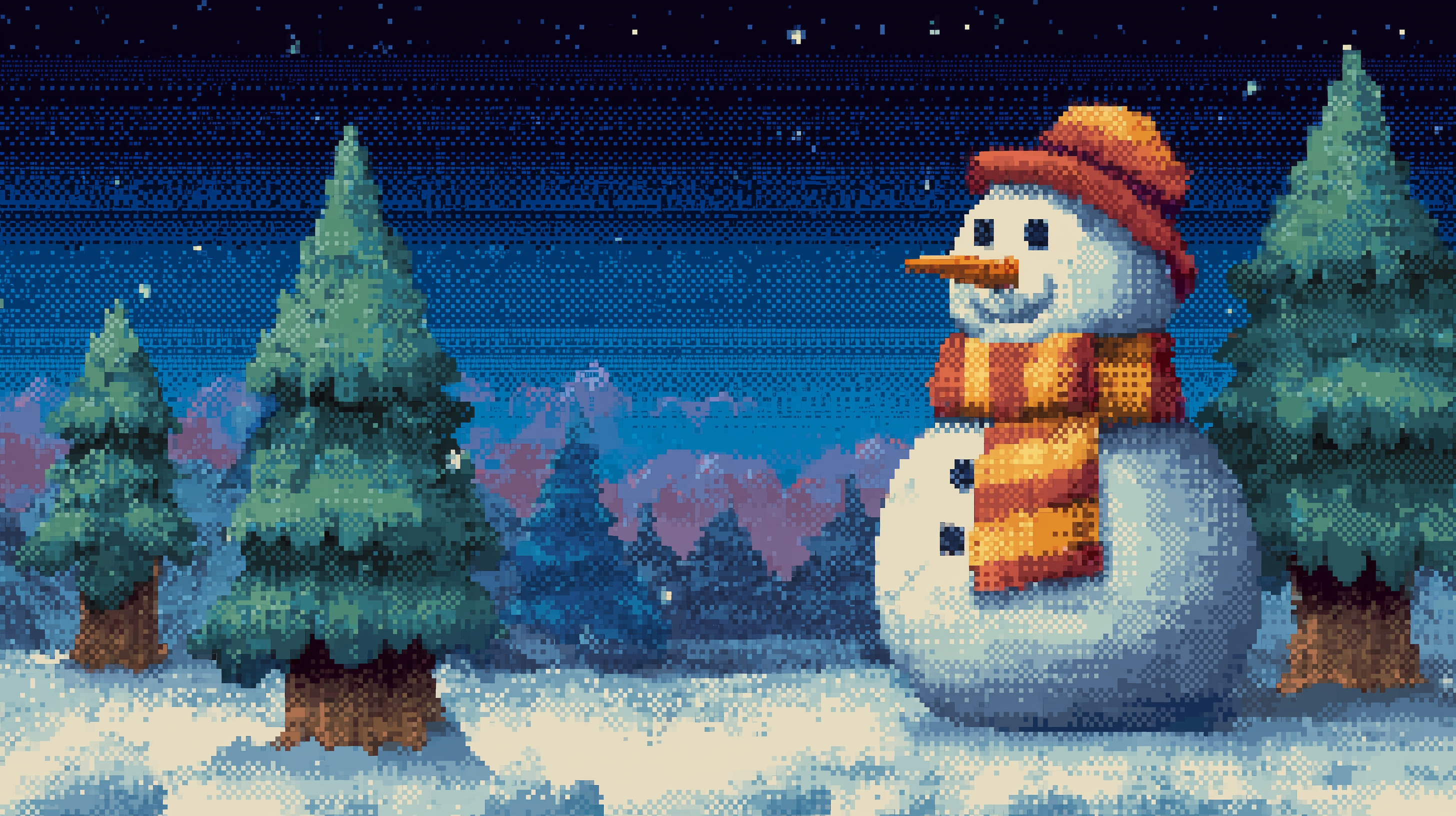 fond d'écran Bonhomme de neige 3000x2000 téléchargement gratuit