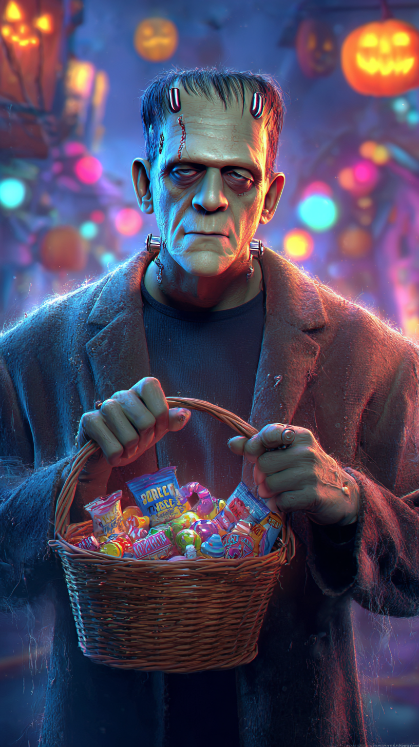 fond d'écran Frankenstein iphone 12 gratuit