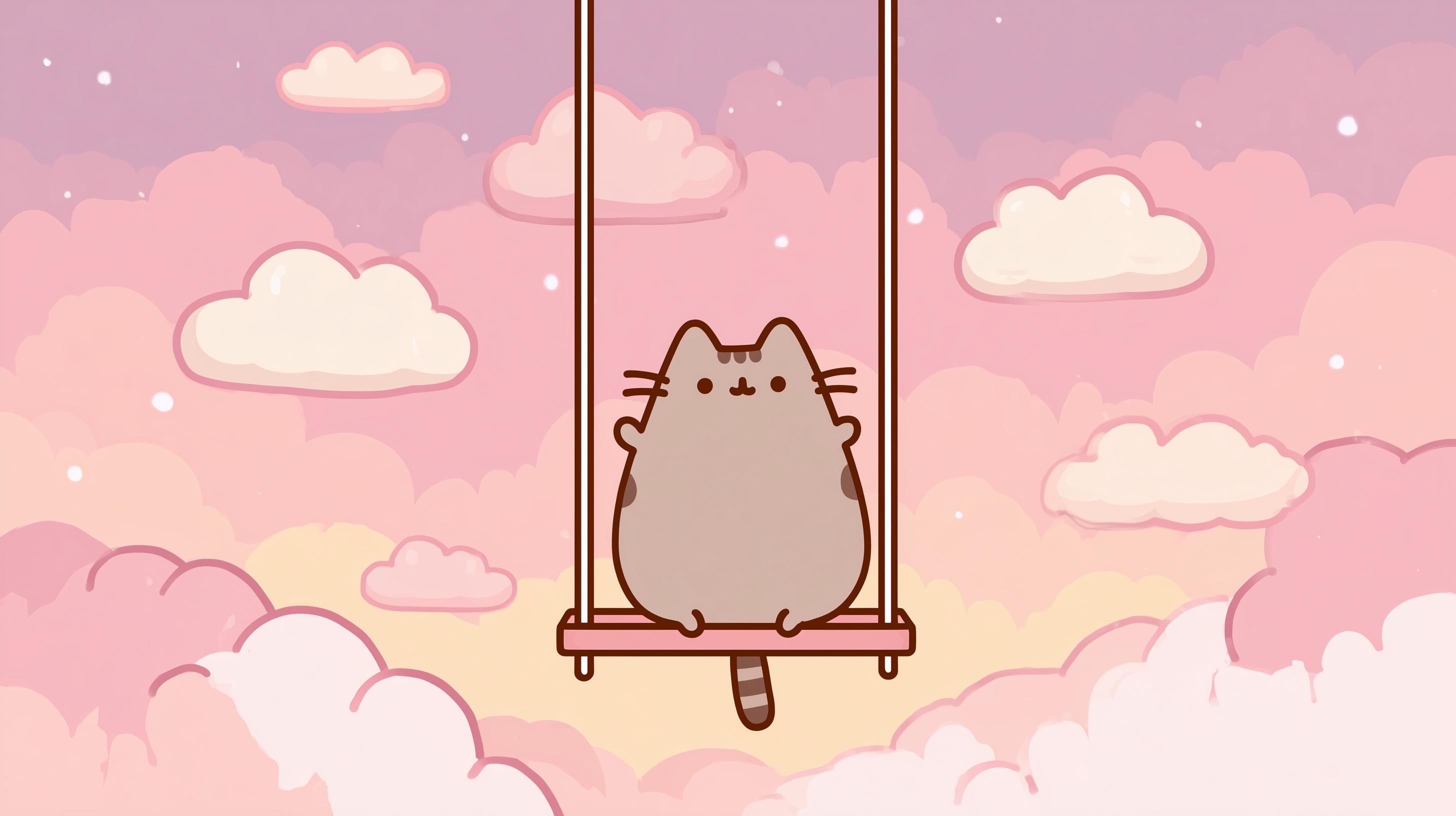 fond d'écran Pusheen mac book téléchargement gratuit