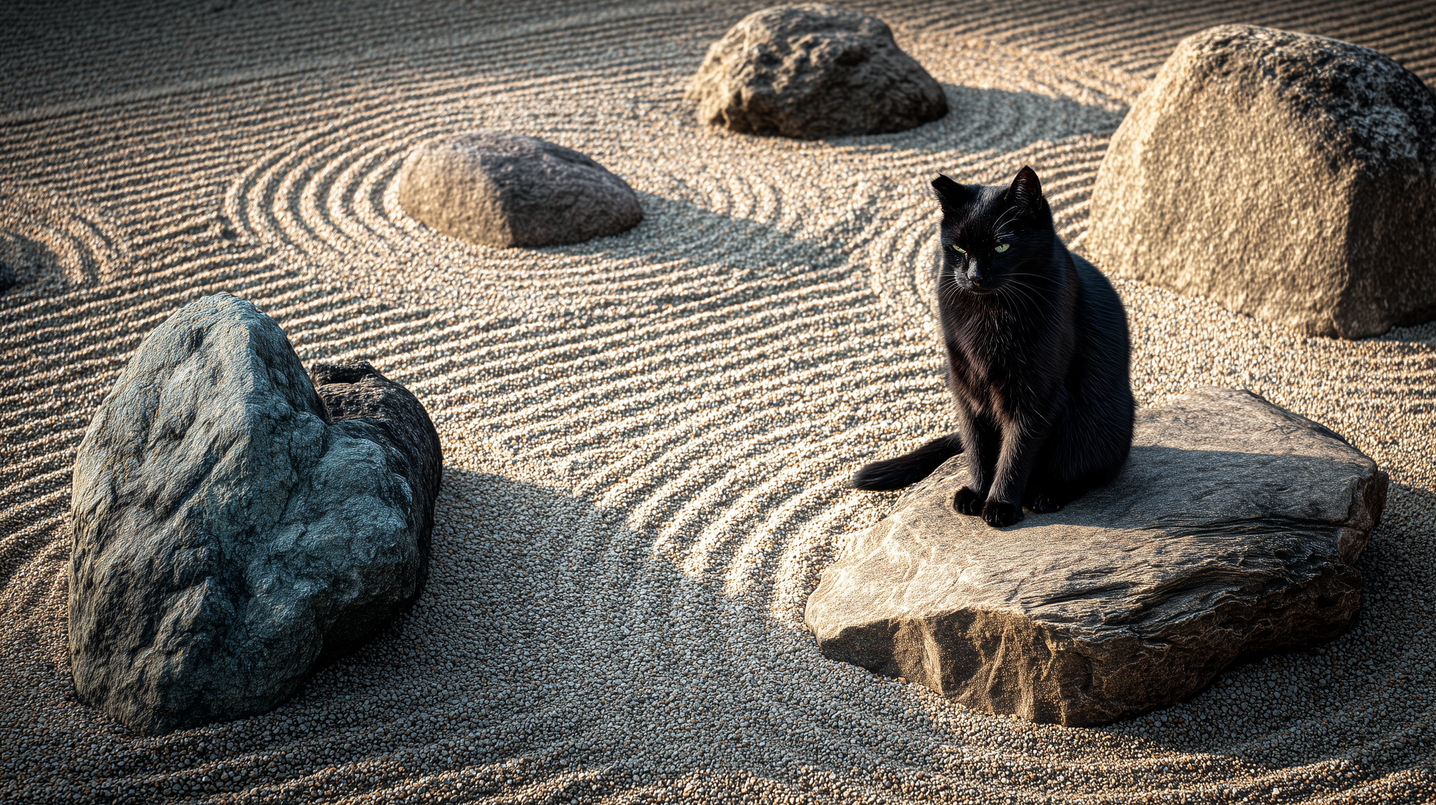 fond d'écran Chat noir pc 5120x2880 téléchargement gratuit
