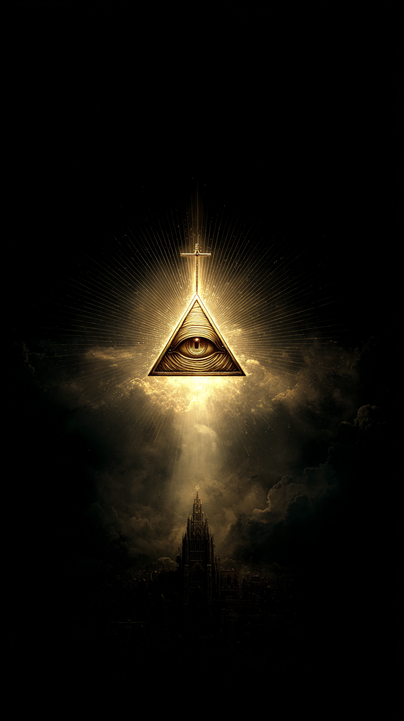 fond d'écran L’œil de la Providence iphone 15 pro télécharger gratuit