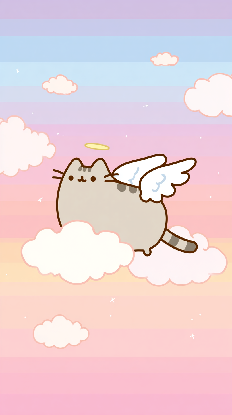 fond d'écran Pusheen android gratuit télécharger gratuit