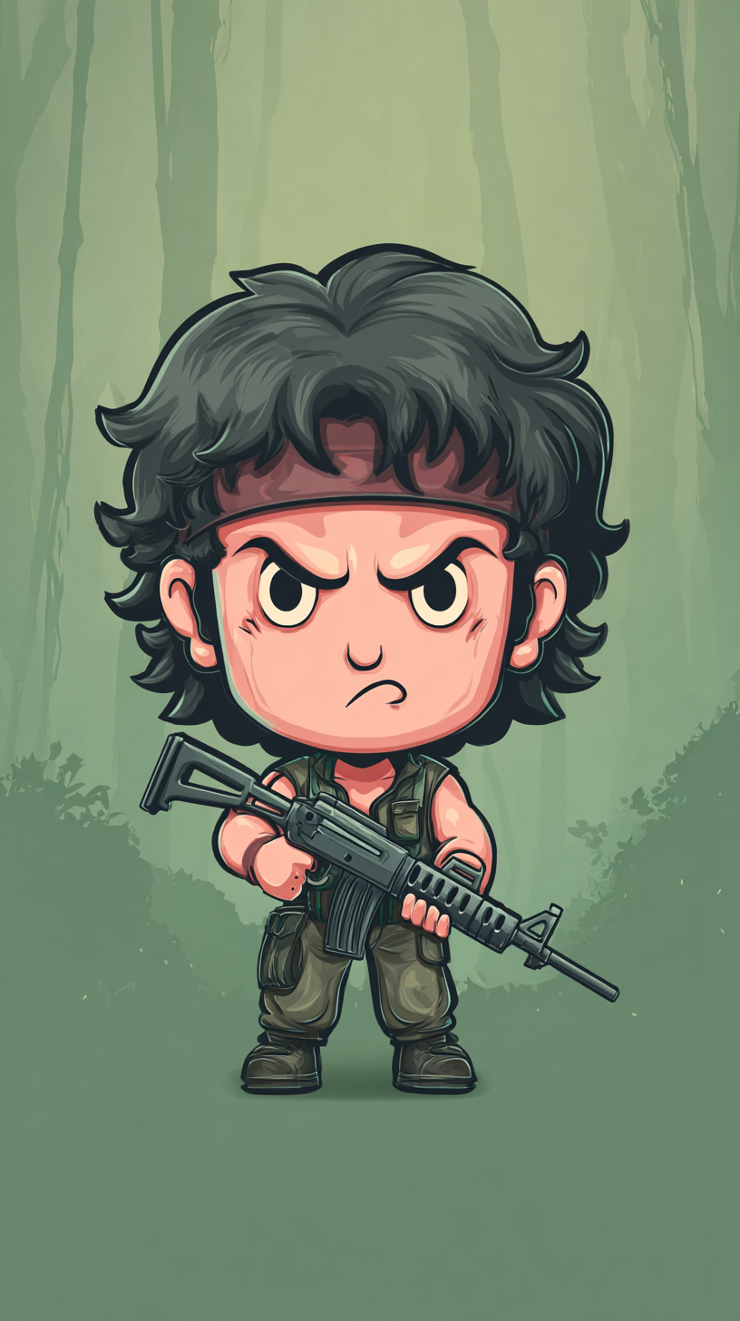 fond d'écran John Rambo iphone original gratuit