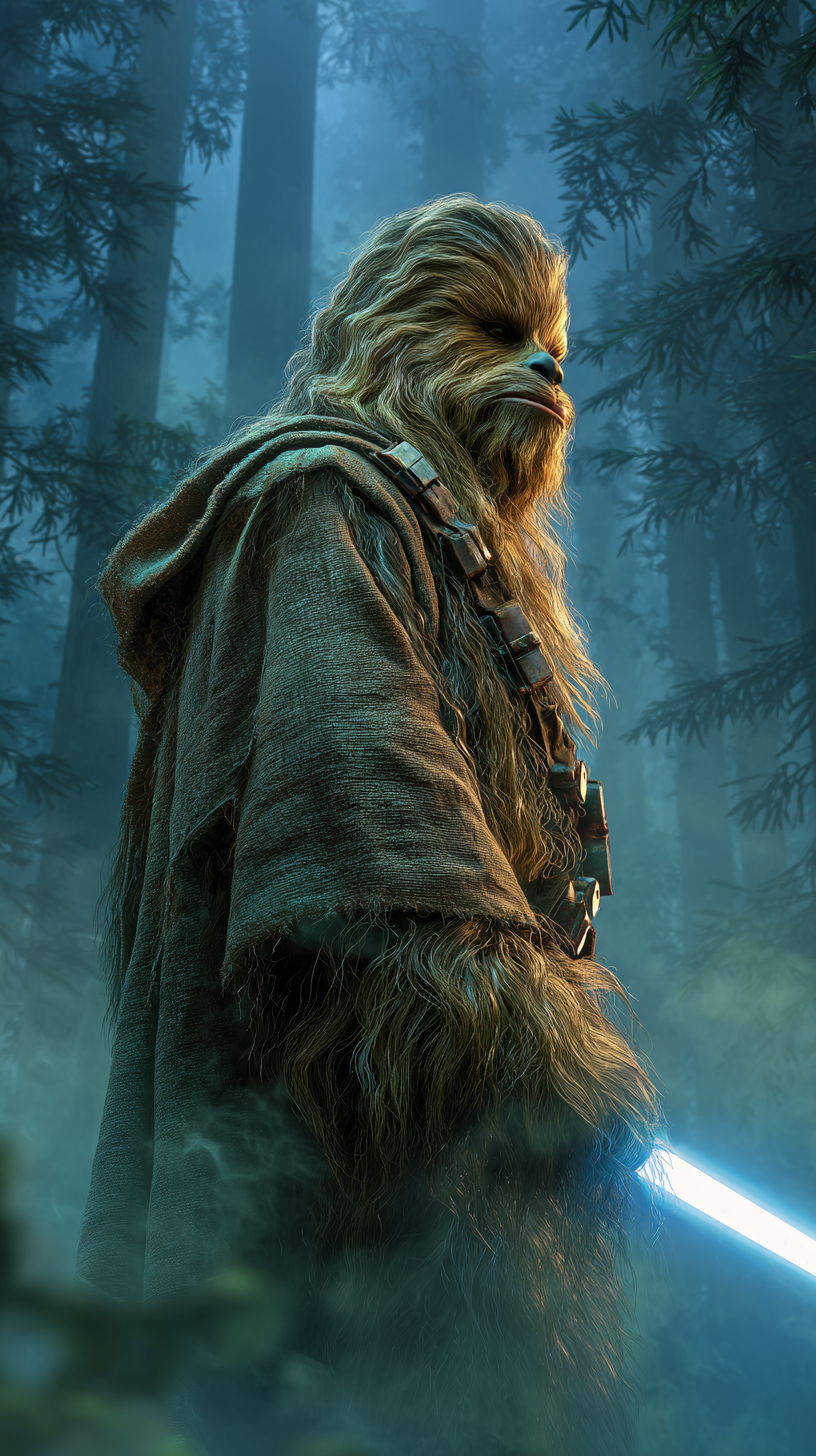 fond d'écran Chewbacca iphone 11 gratuit