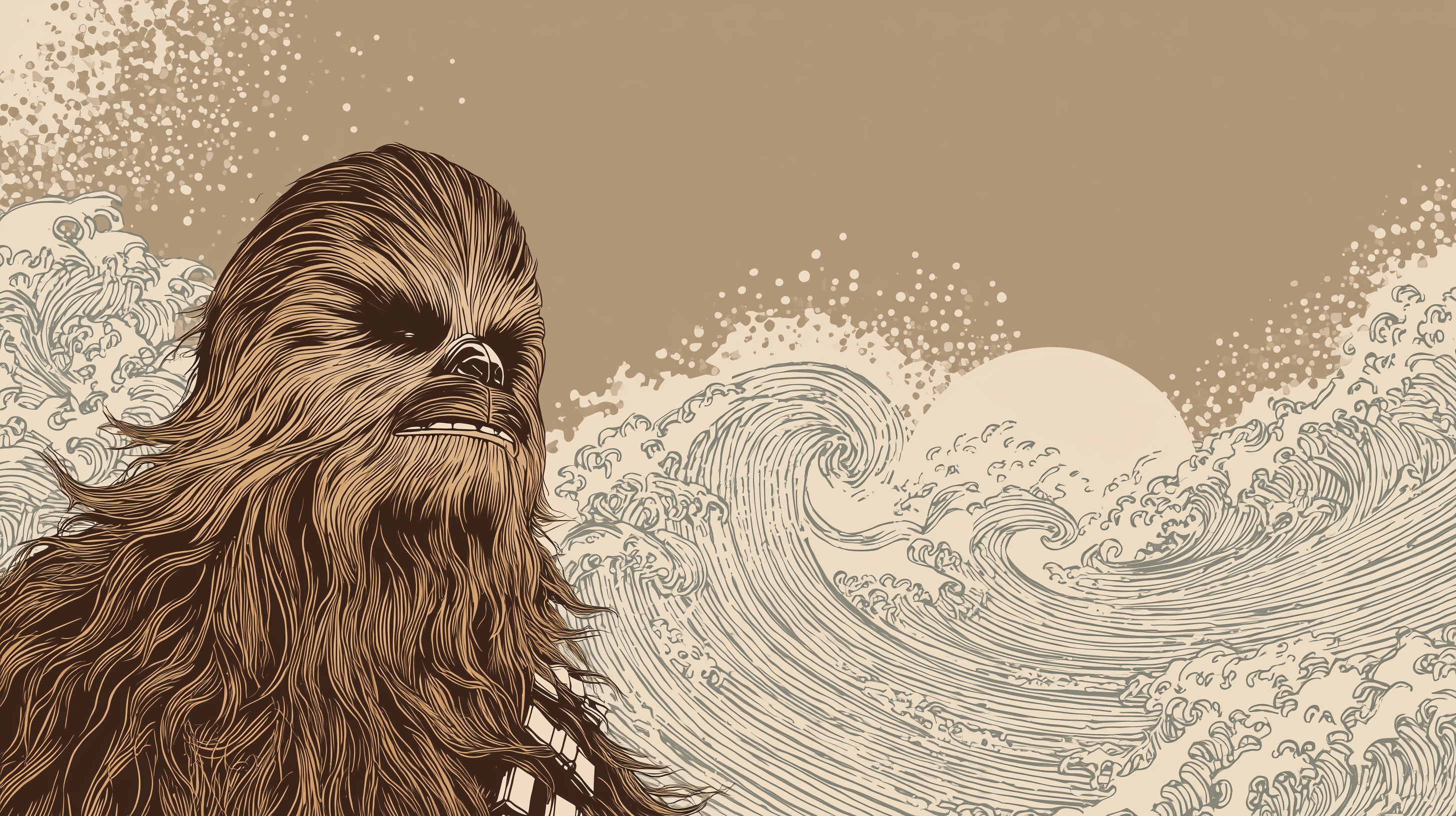 fond d'écran Chewbacca Microsoft Surface téléchargement gratuit