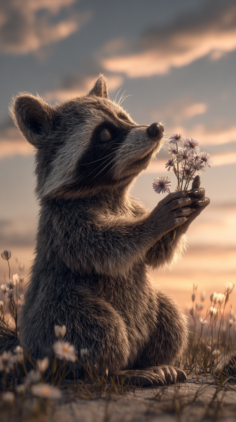 fond d'écran Raton laveur téléphone samsung gratuit android