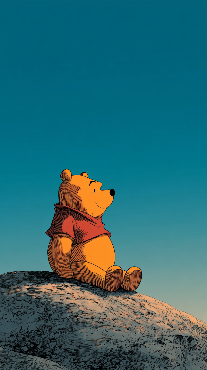 fond d'écran Winnie l’ourson iphone ios gratuit