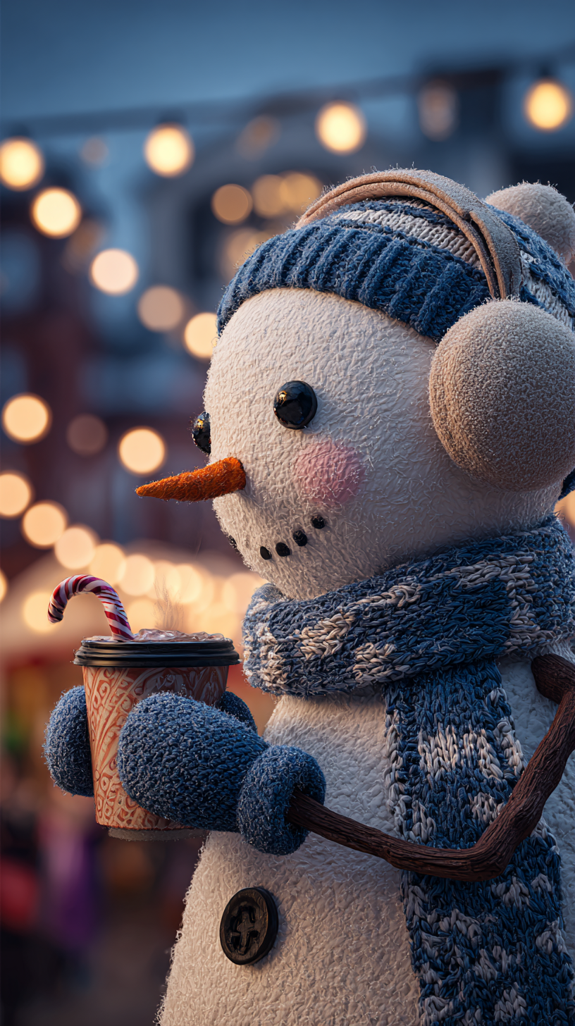 fond d'écran Bonhomme de neige pour iphone télécharger gratuit