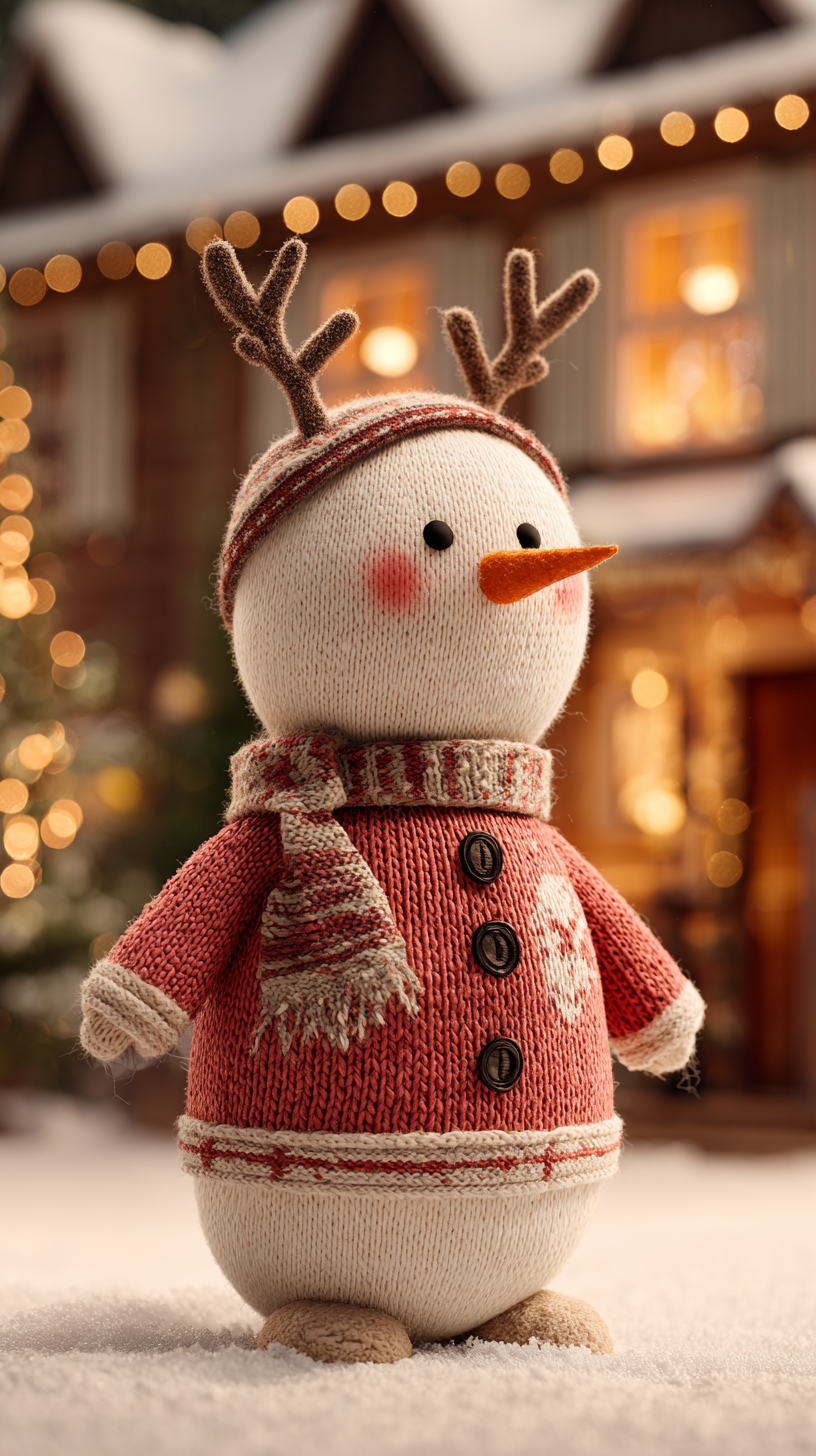 fond d'écran Bonhomme de neige iphone 15 pro max 4k gratuit