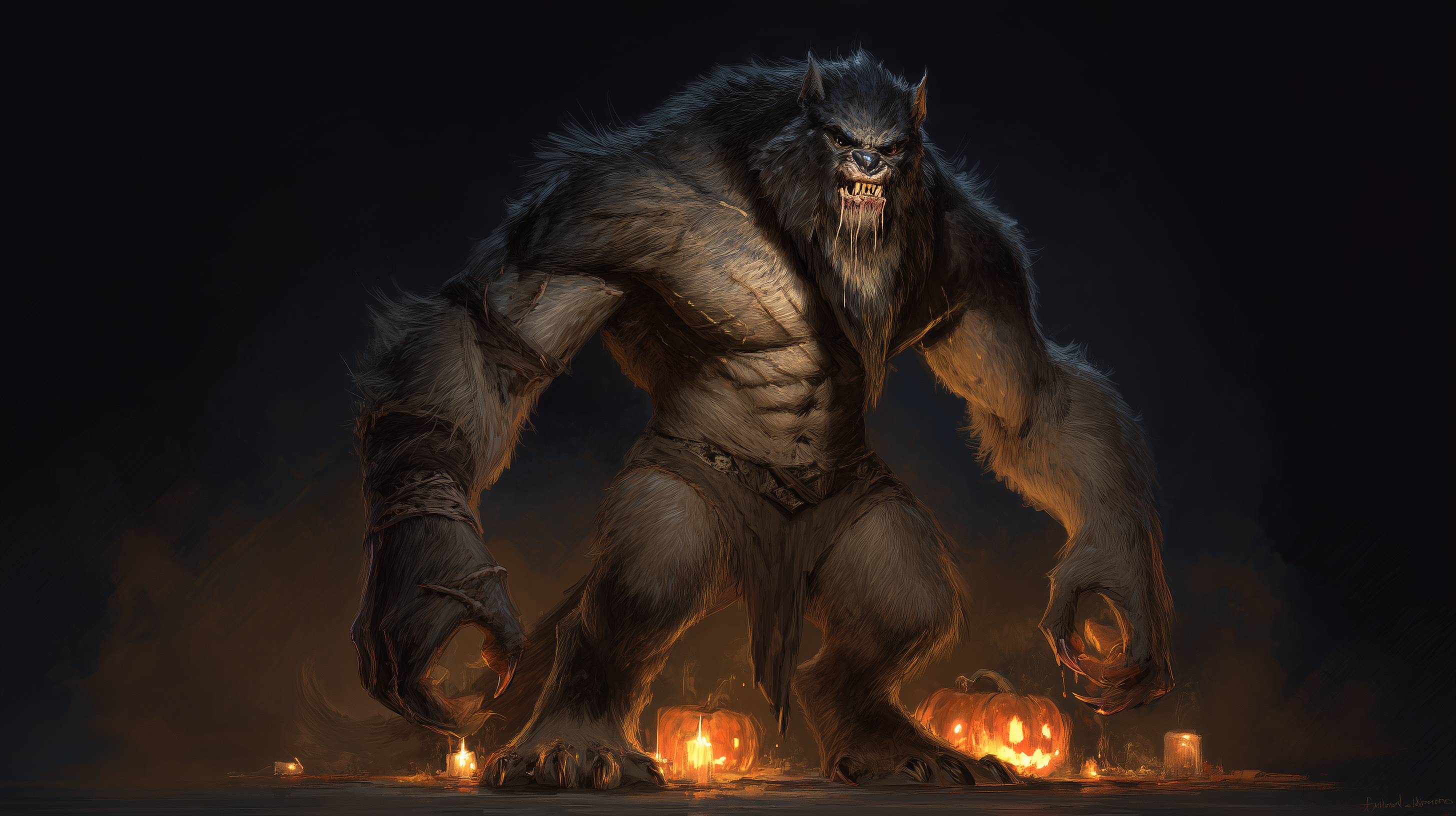 fond d'écran Lycanthrope 4k mac téléchargement gratuit