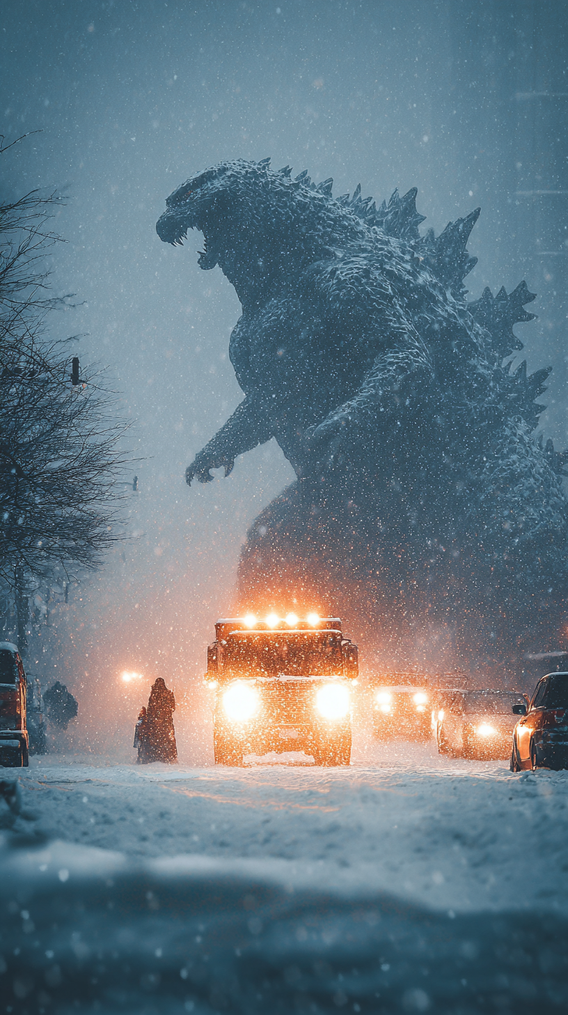 fond d'écran Godzilla iphone 14 télécharger gratuit