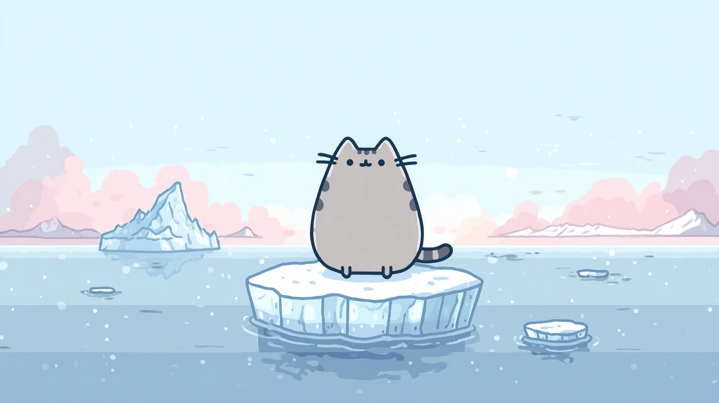 fond d'écran Pusheen 1920x768 téléchargement gratuit