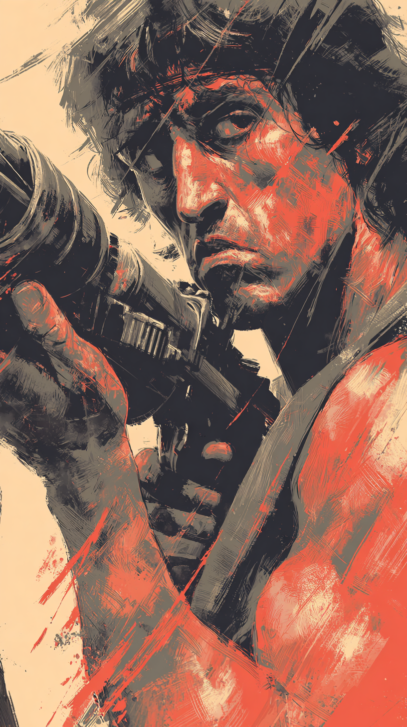 fond d'écran John Rambo gratuit pour téléphone portable samsung télécharger gratuit