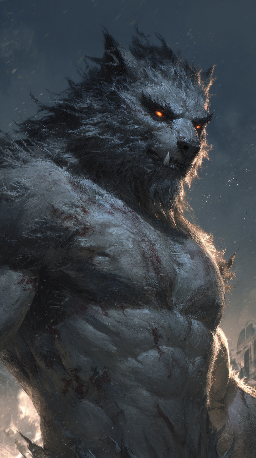fond d'écran Lycanthrope téléphone samsung gratuit