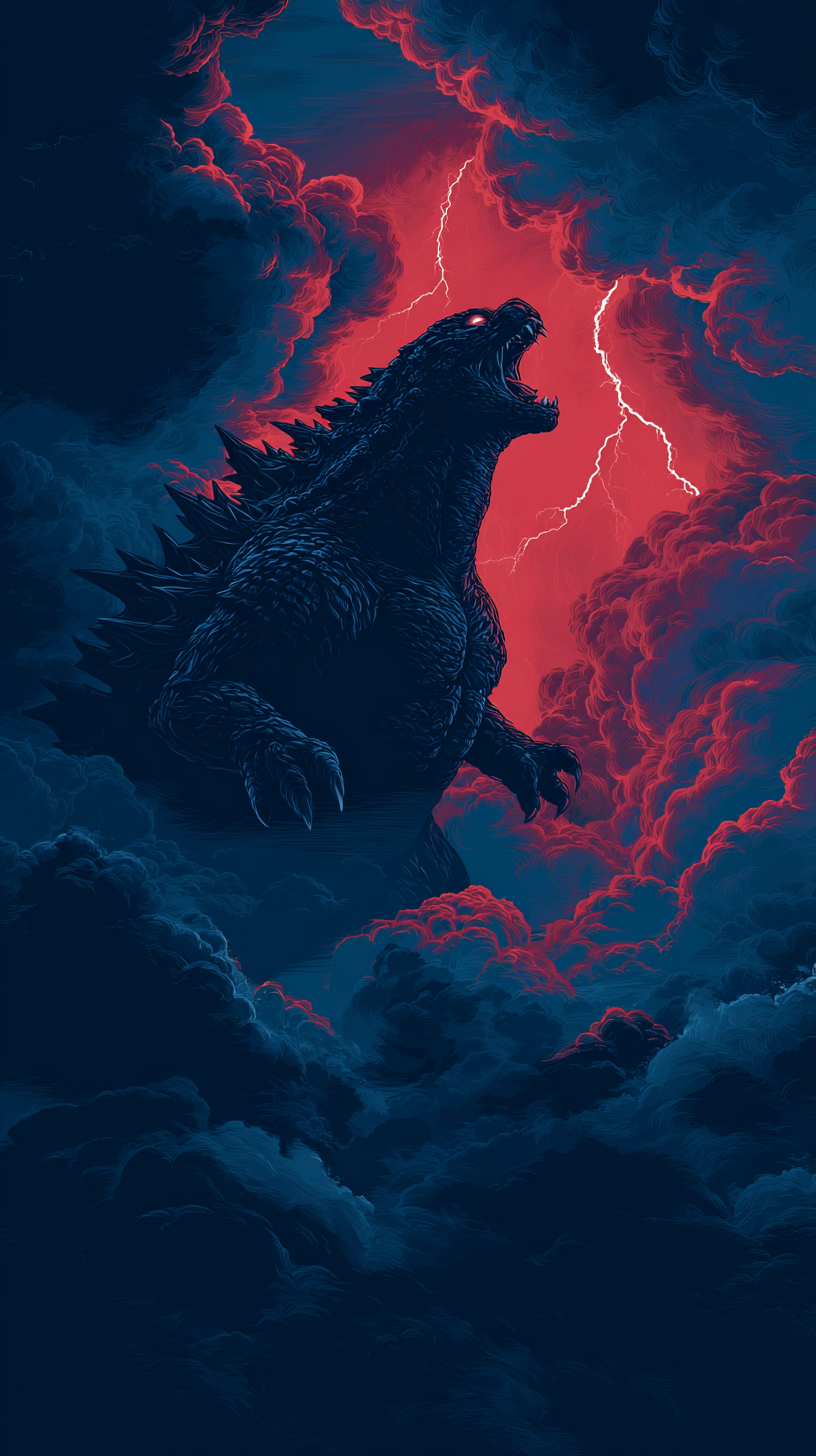fond d'écran Godzilla iphone xr télécharger gratuit