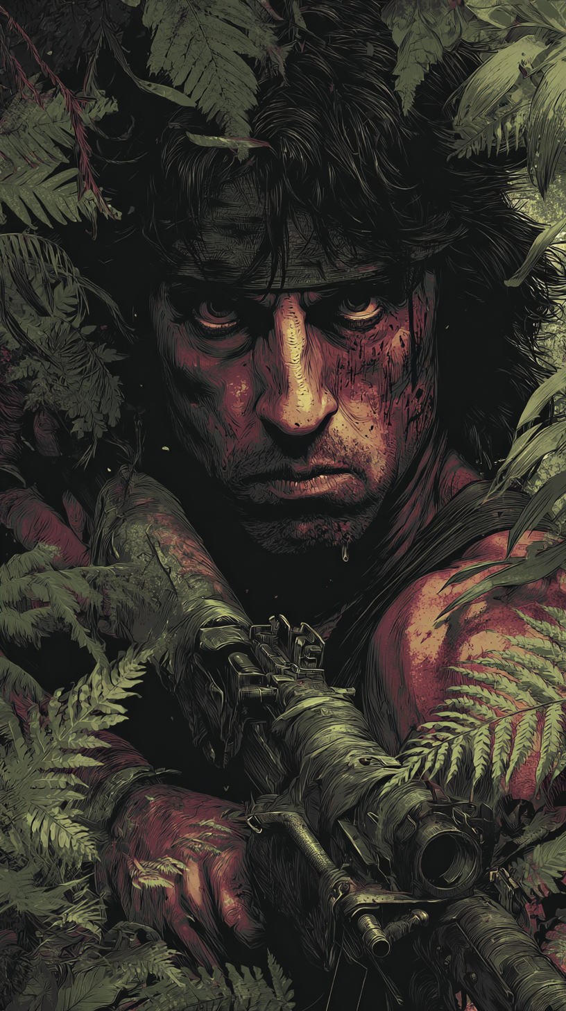 fond d'écran John Rambo pour téléphone télécharger gratuit