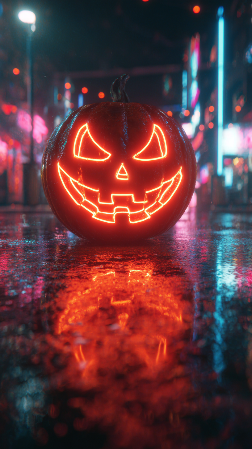 fond d'écran Jack o’ lantern iphone 15 pro gratuit