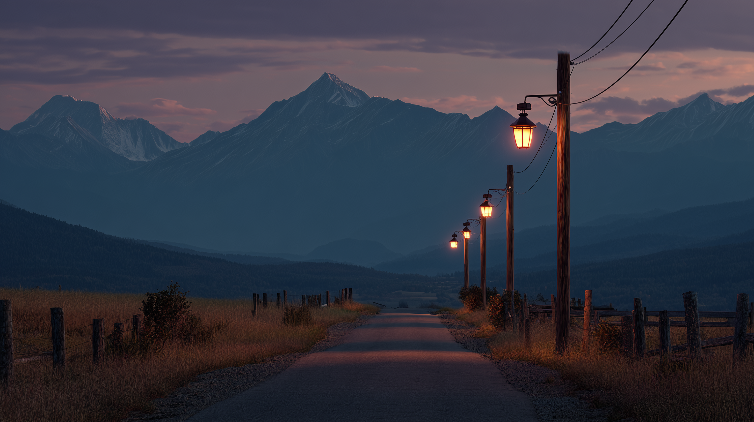 fond d'écran Lampadaire pc 1920x1080 4k téléchargement gratuit