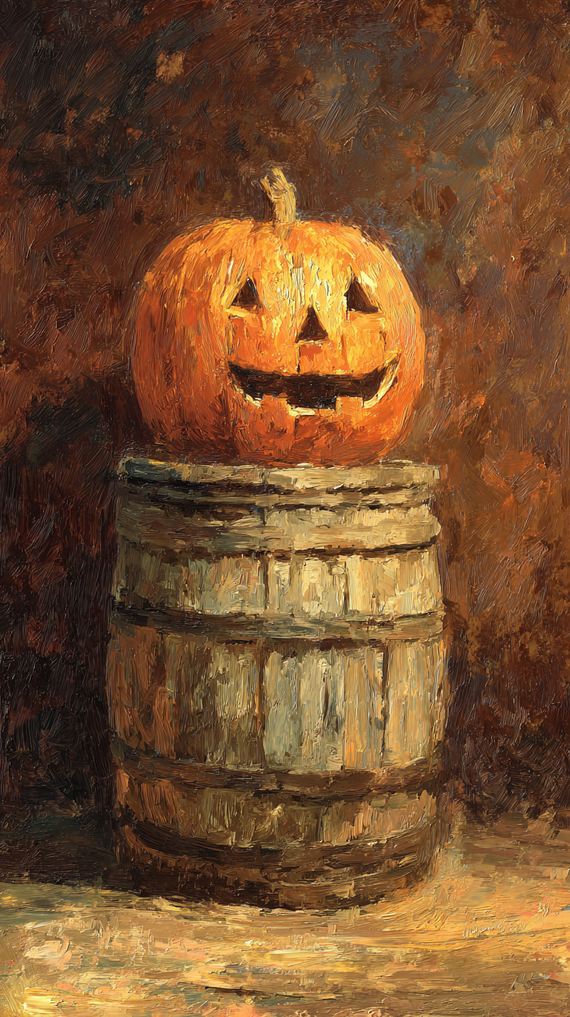 fond d'écran Jack o’ lantern iphone 15 pro gratuit