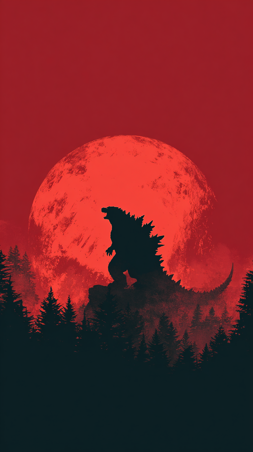 fond d'écran Godzilla iphone 14 gratuit