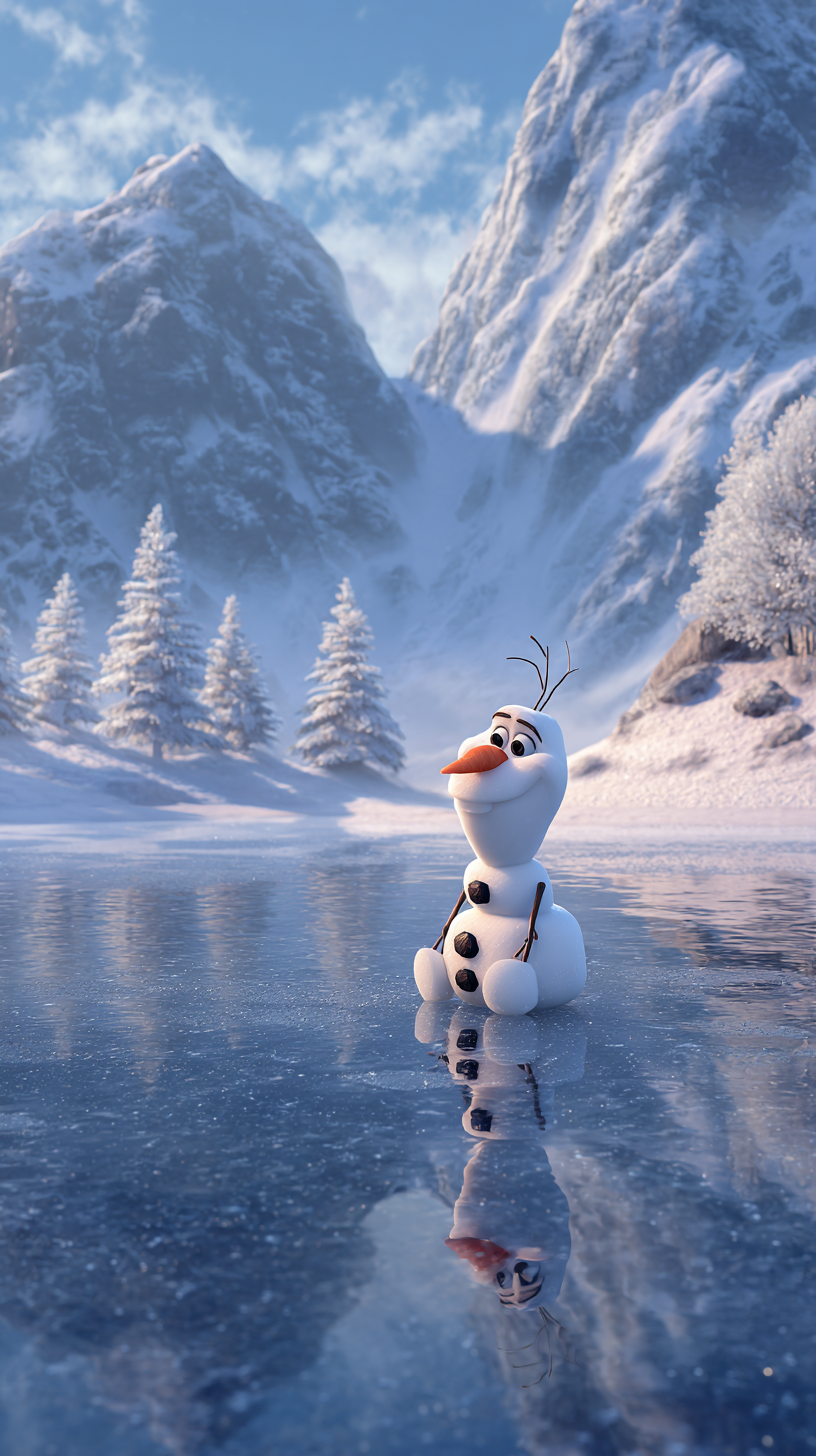 fond d'écran Olaf iphone 13 télécharger gratuit