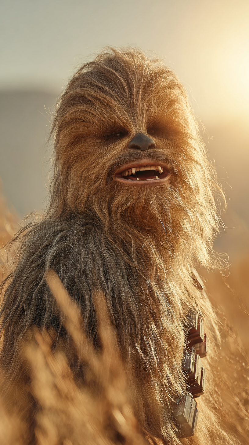 fond d'écran Chewbacca iphone 15 télécharger gratuit