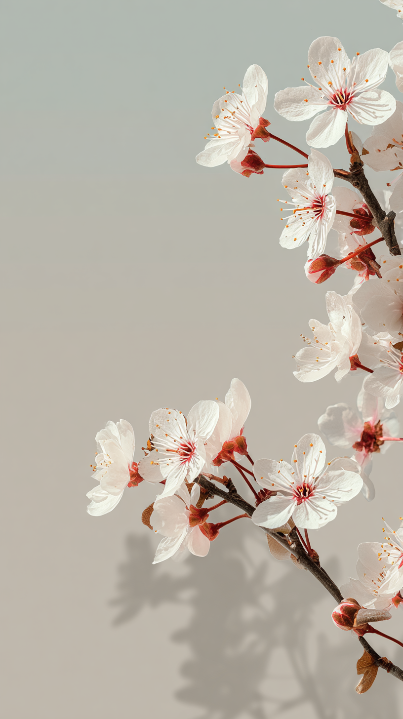 fond d'écran Fleur de cerisier iphone 15 pro max 4k gratuit