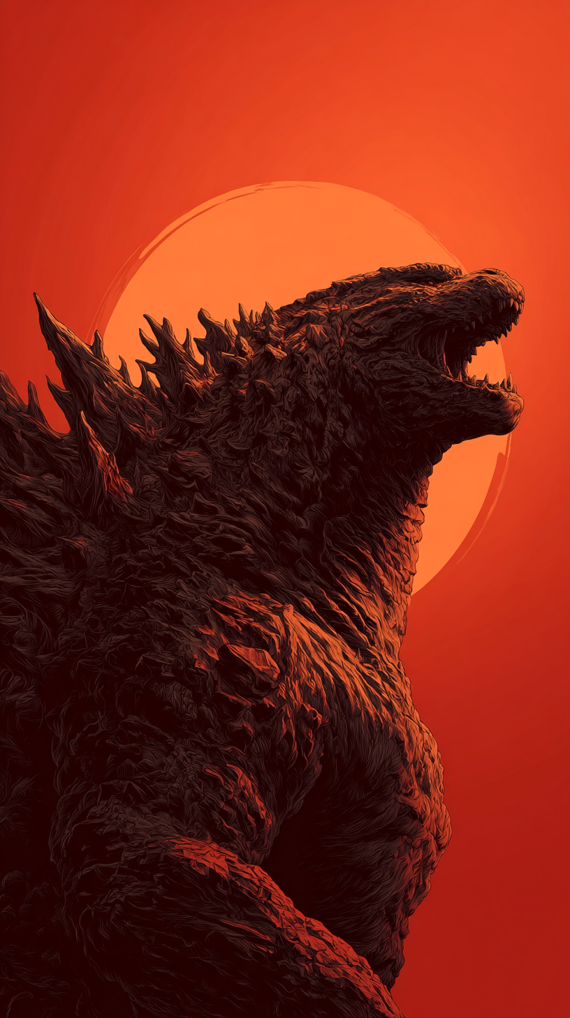 fond d'écran Godzilla iphone 17 pro gratuit