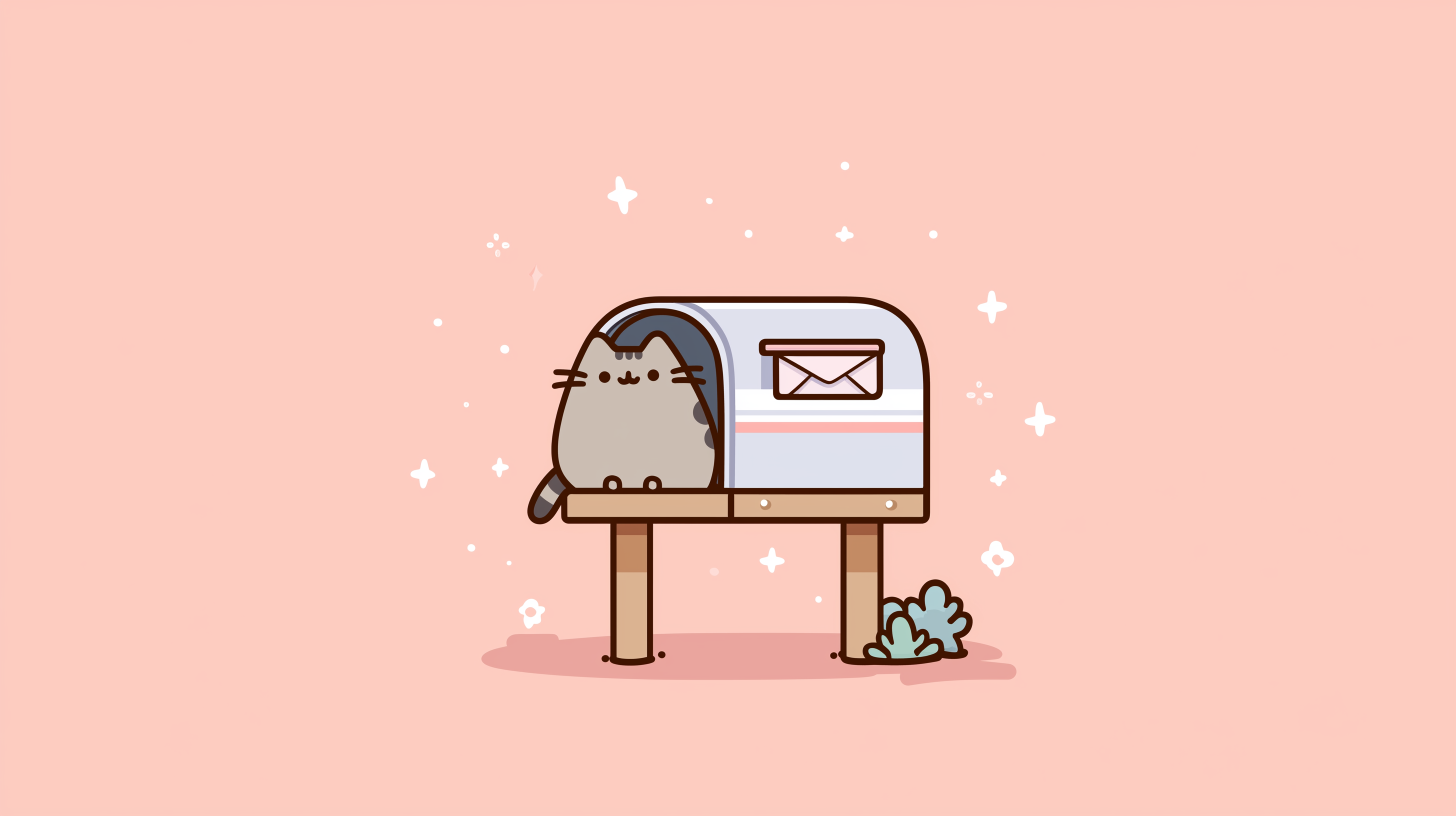fond d'écran Pusheen 1920x1080 téléchargement gratuit
