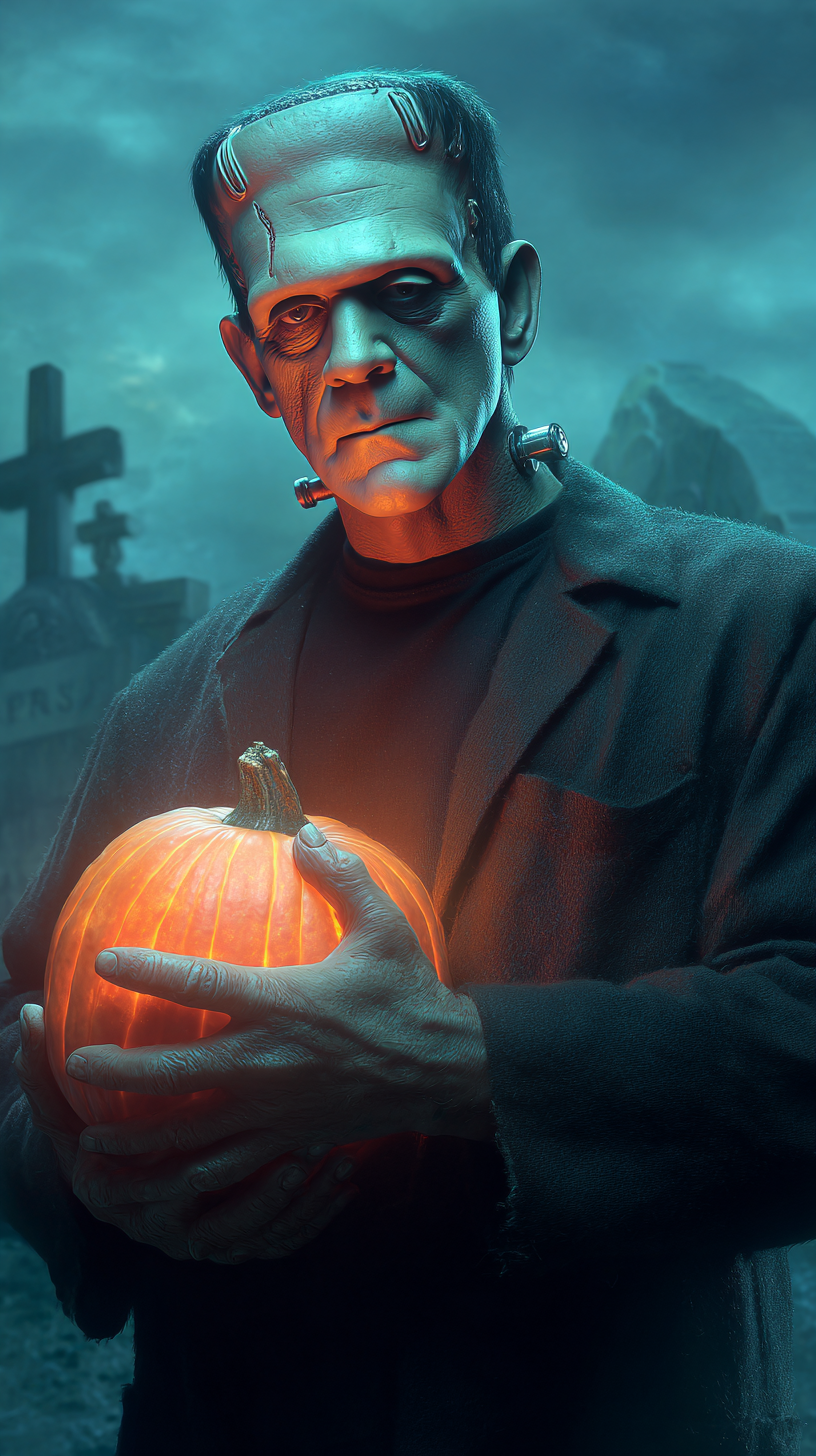 fond d'écran Frankenstein iphone 17 pro max gratuit