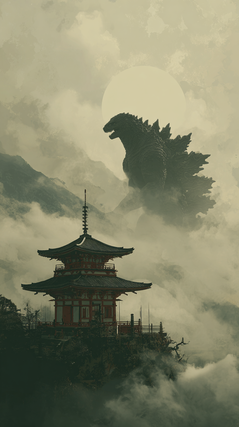 fond d'écran Godzilla téléphone Asus télécharger gratuit