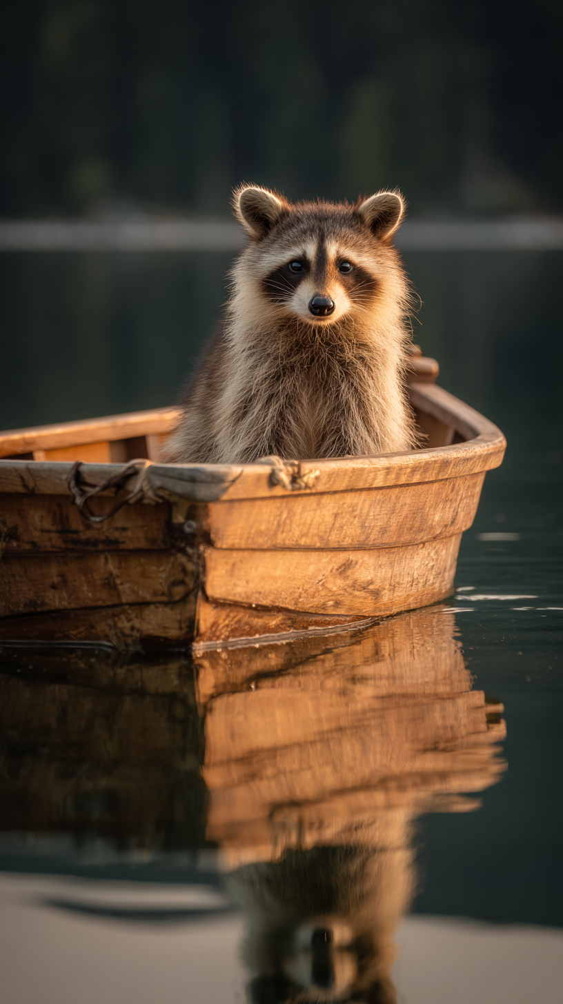 fond d'écran Raton laveur iphone 15 pro gratuit