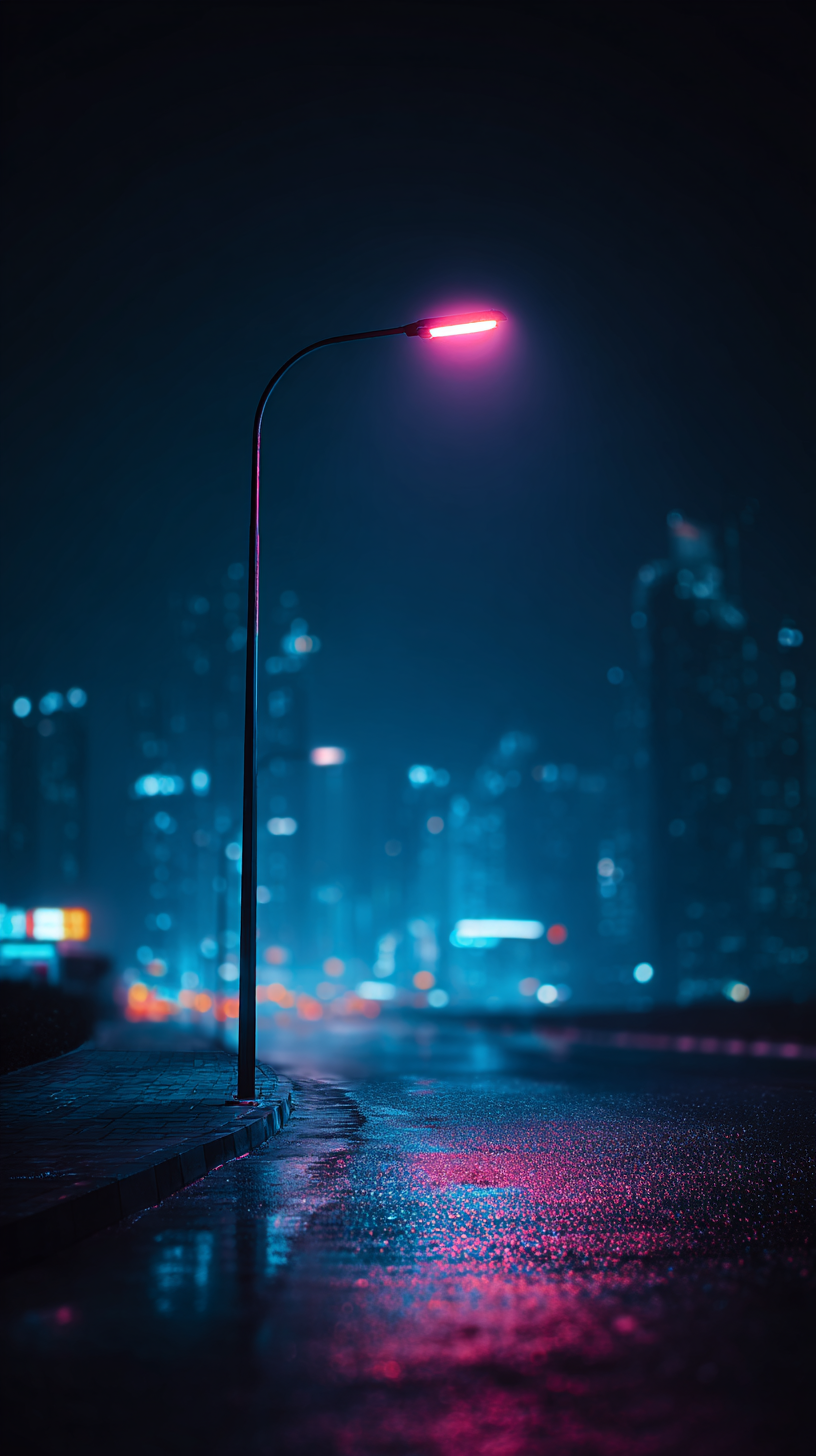 fond d'écran Lampadaire iphone 15 pro max 4k gratuit