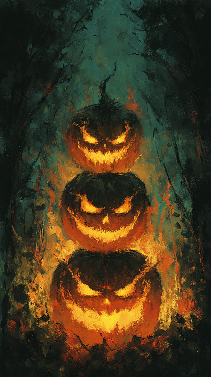 fond d'écran Jack o’ lantern iphone 15 4k télécharger gratuit