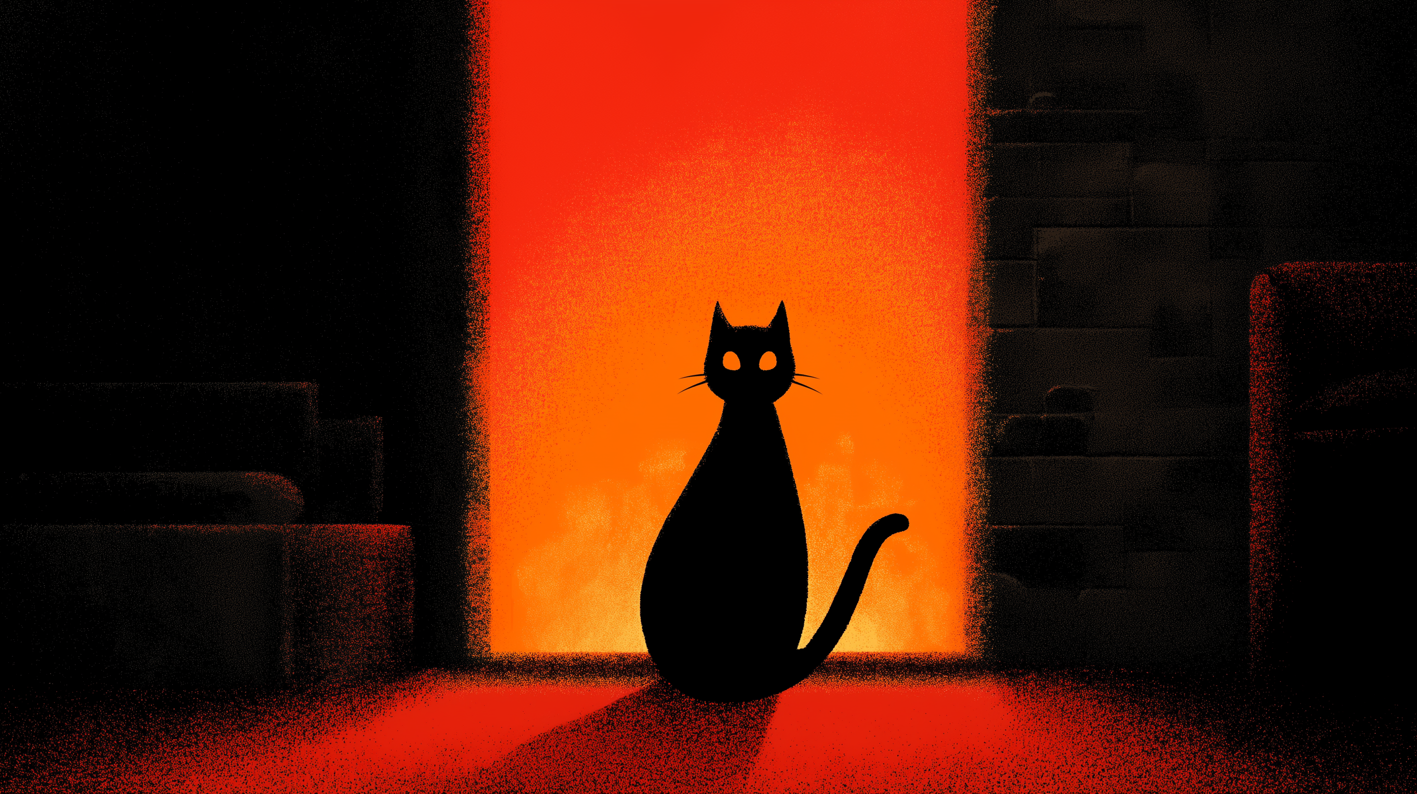 fond d'écran Chat noir haute qualité téléchargement gratuit