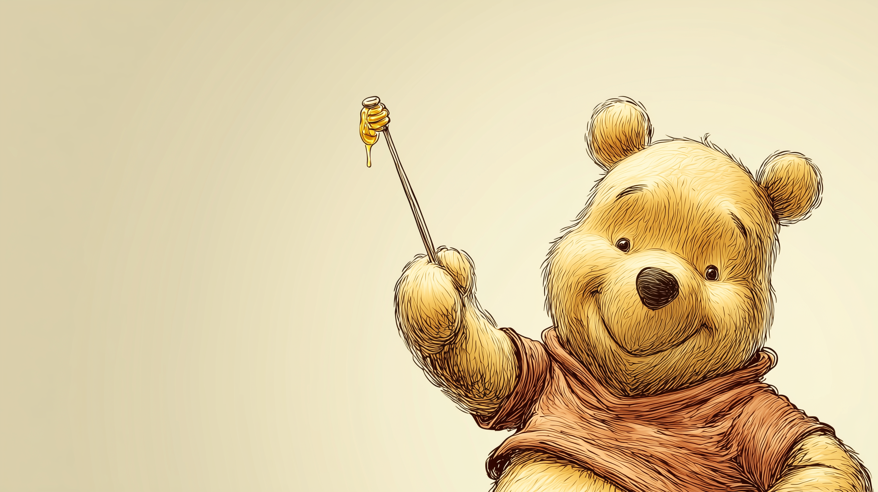 fond d'écran Winnie l’ourson ultra hd 4k téléchargement gratuit