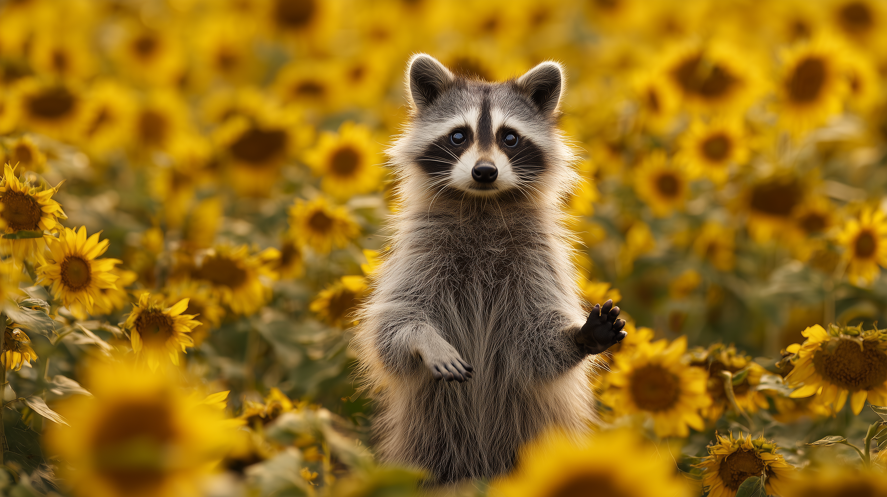 fond d'écran Raton laveur pc dell téléchargement gratuit