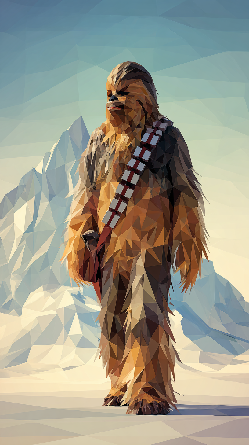 fond d'écran Chewbacca iphone 16 plus gratuit