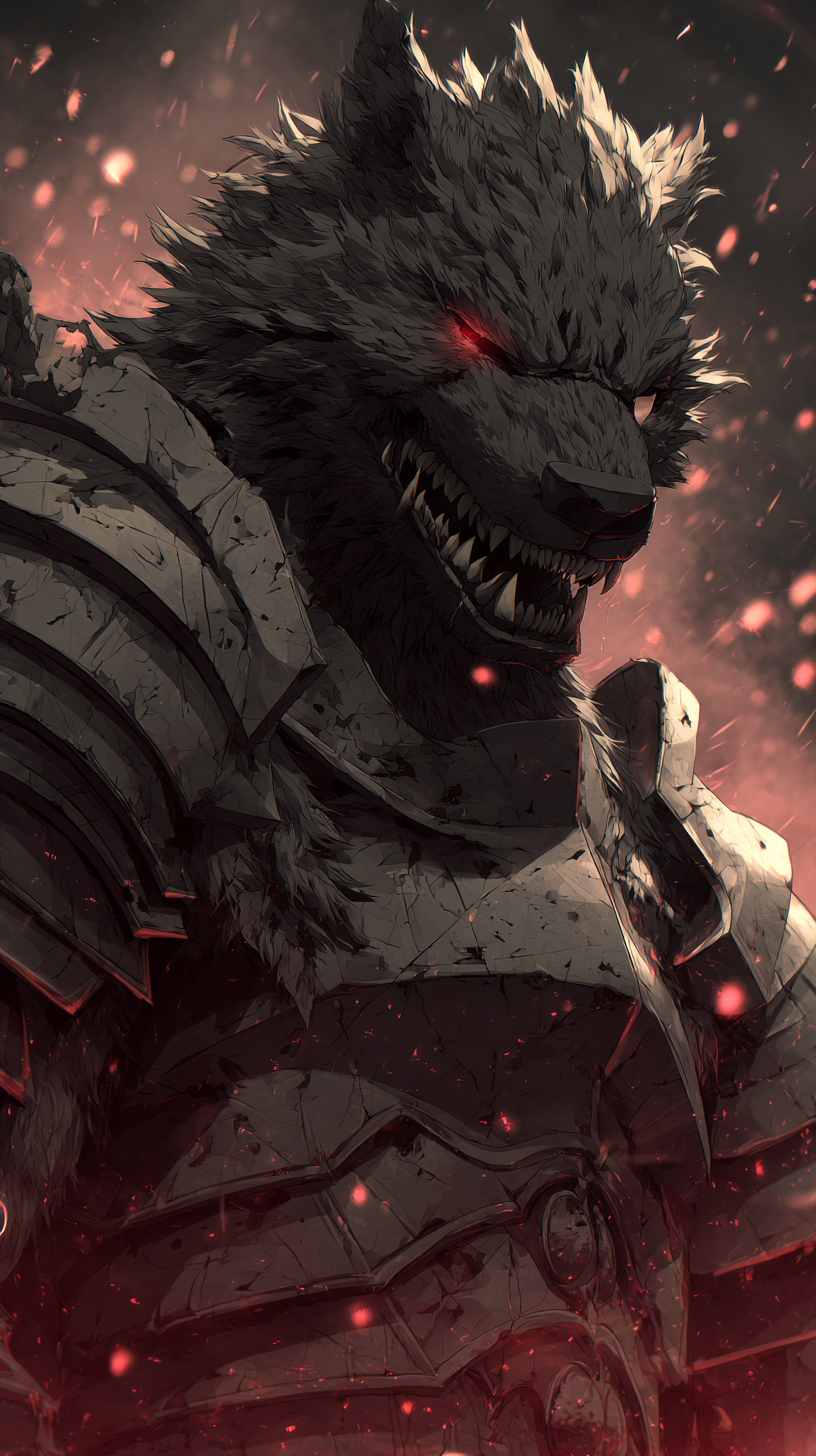 fond d'écran Lycanthrope iphone 15 pro max 4k gratuit