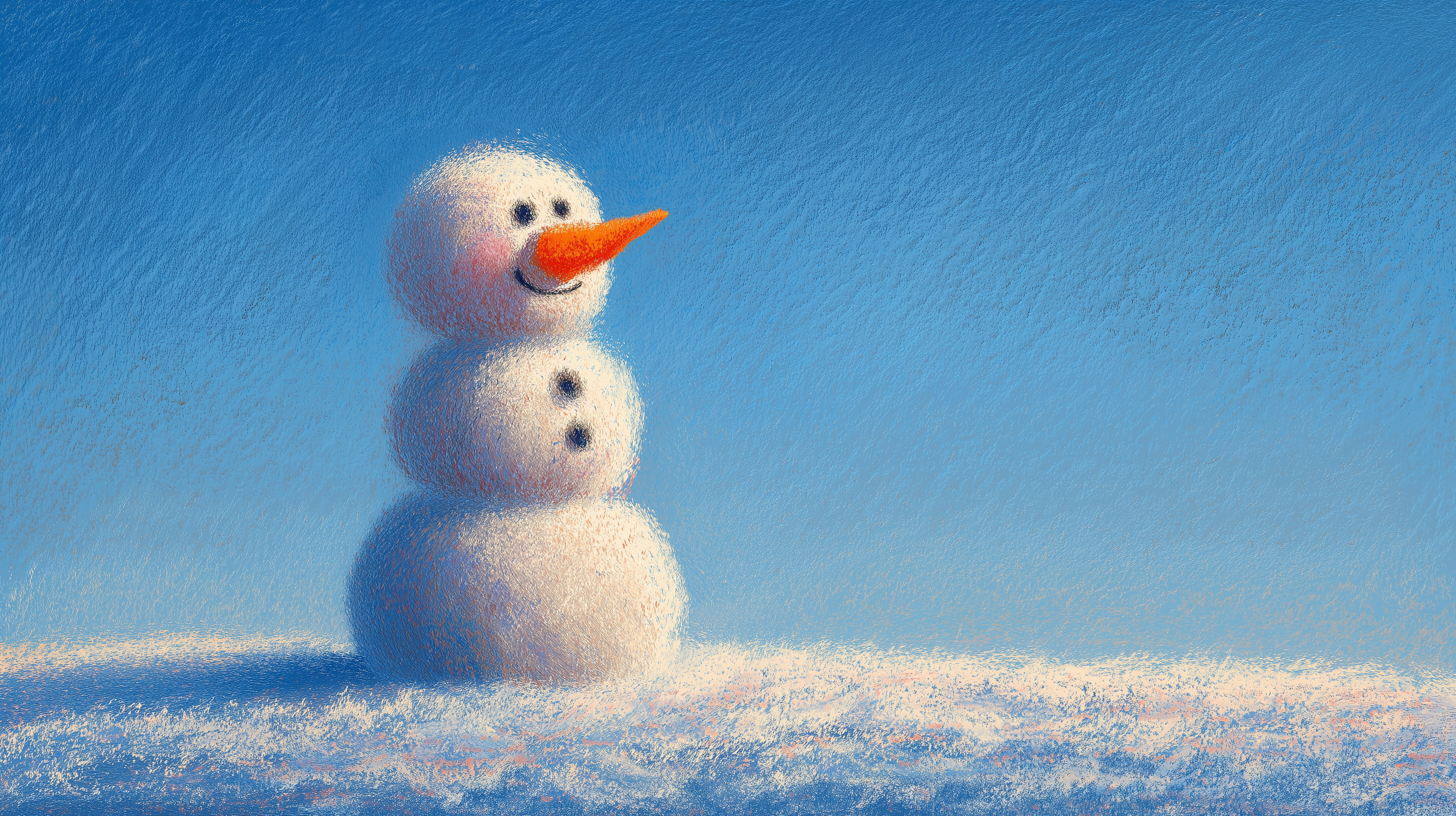 fond d'écran Bonhomme de neige pc 4k téléchargement gratuit