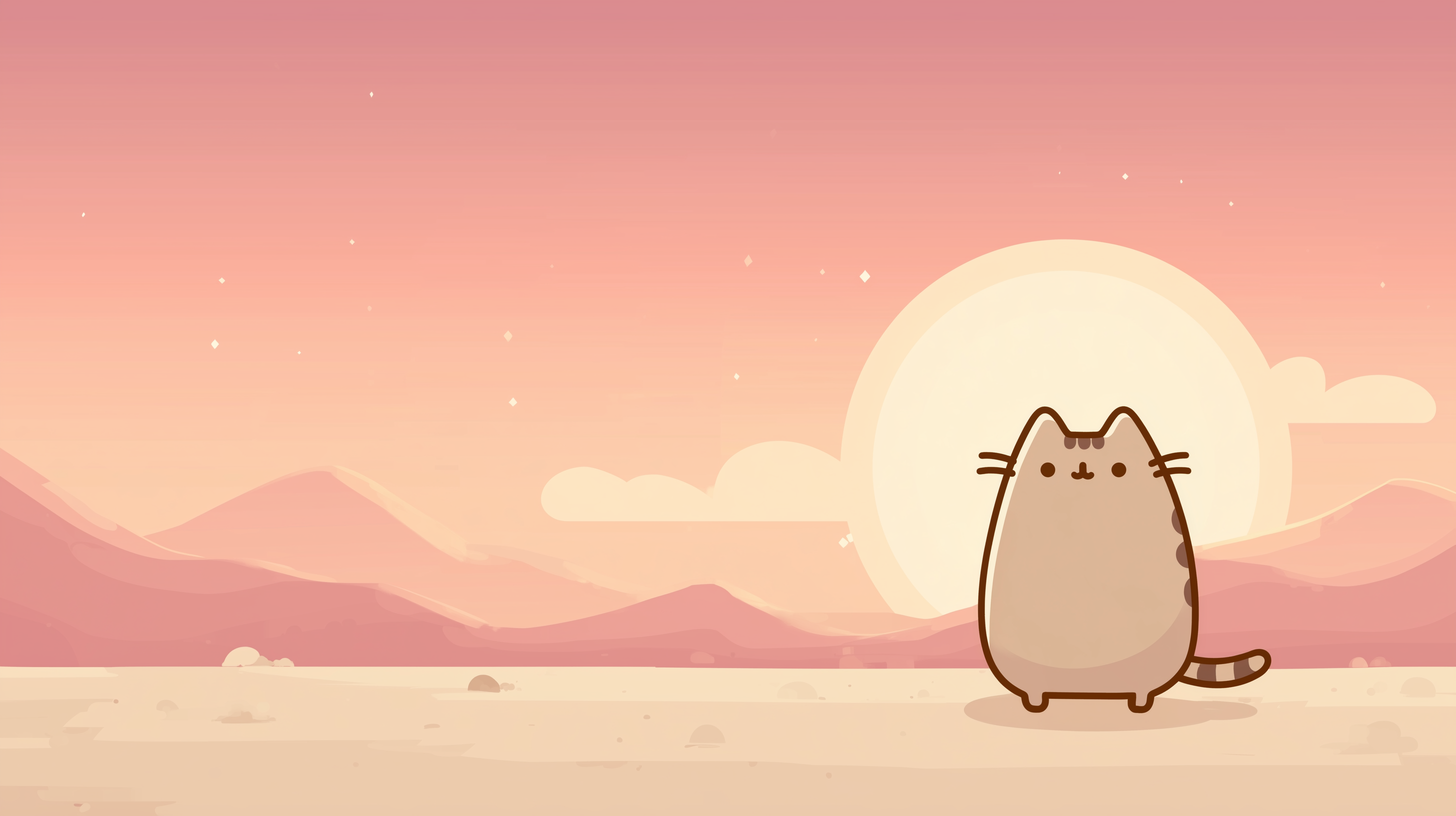 fond d'écran Pusheen mac book pro téléchargement gratuit