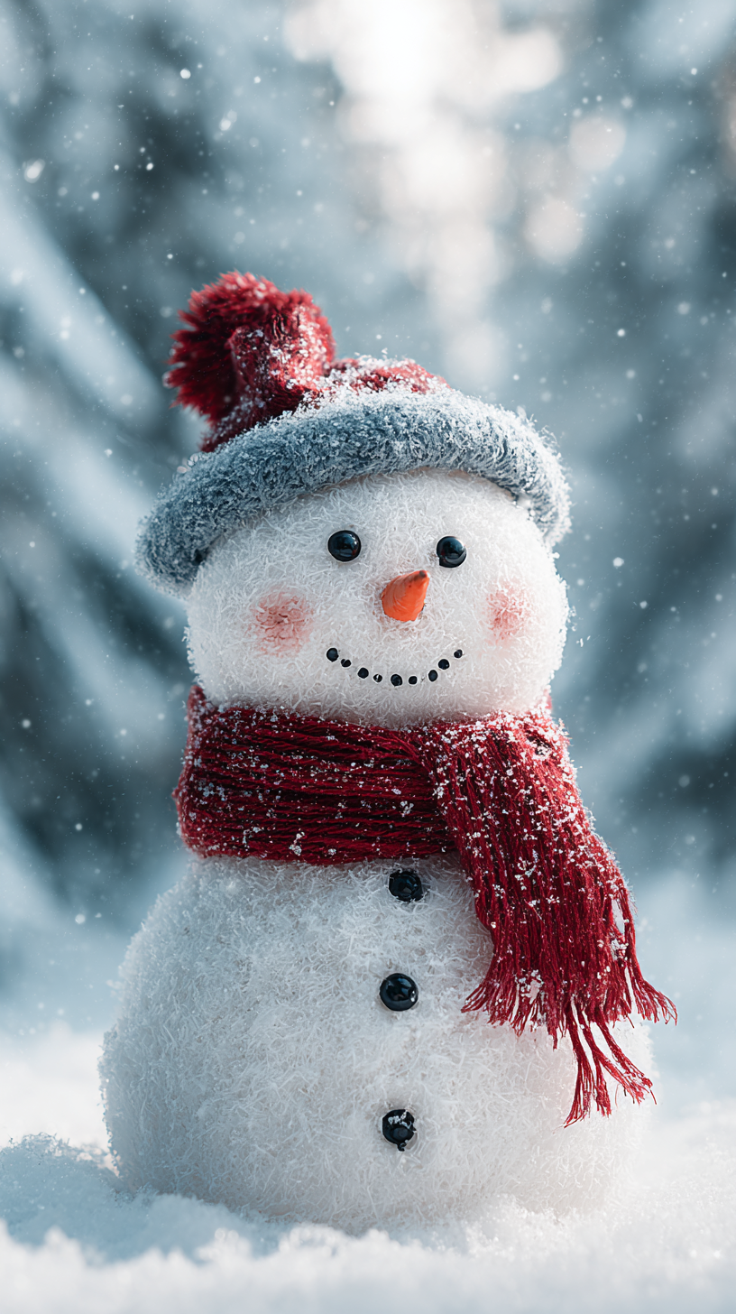 fond d'écran Bonhomme de neige iphone 13 gratuit